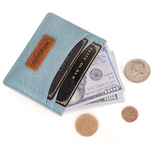 Image of Montana West X Wrangler RFID Card Holder for Women Card ID Cases Small Credit Card Wallet Minimalist Wallets for Women