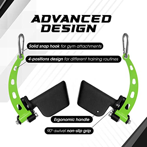 Yes4All Neutral Multi-Grip Wide LAT Pulldown Attachments Bar/Spreader/Paddle Grip for Home Gym Cable Pulley System Machine - Image 3