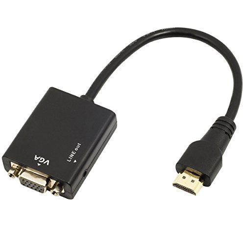 XCSOURCE HDMI-kabel stekker naar VGA video adapter converter 1080p voor PC AC107