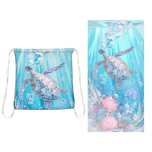 HAXNOHEY Beach Towels Toalla Poncho Toalla Playa Grande Piscina Quick Dry Beach Towel Bath Playa Ligeras Compact Fina Baratas Concha Estrella Mar S