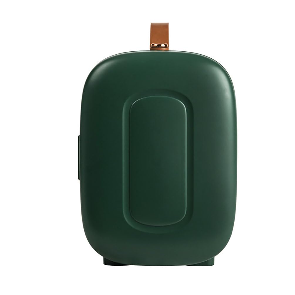 Mini Refrigerador 4l, Mini Refrigerador para El Cuidado De La Piel De Dormitorio, Nevera Pequeña Cosmética De Doble Modo Caliente Y Frío 0.2-50 ° C, 6 Latas De 330 Ml Mini Nevera Portátil USB Green