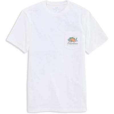 Vineyard Vines Fish Taco On The Beach Short Sleeve Tee white cap