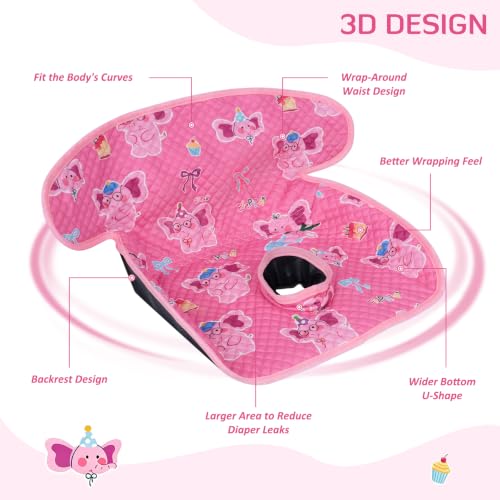 Image of INFANZIA Dry Seat,Car Seat Protector Waterproof Carseat Liner Potty Training Toddlers, Baby and Infants, Piddle Pad for Carseats Strollers (Elephant, 2 Packs
