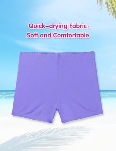 Image of Girls Swimsuit Colorful Short Sleeve Bathing Suits UPF 50+ Rash Guard Set Two Piece Summer Swimwear