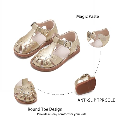 Image of Kiderence Toddler Girls Sandals Little Girls Kids Summer Shoes Toddler Sandals