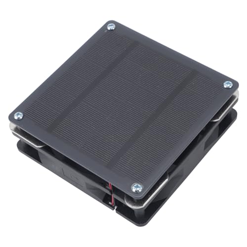 Extractor solar monocristalino de 3W con ventilación silenciosa y orientable 4
