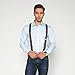Grade Code Y Back Mens Suspenders, with 6 Heavy Duty Clips Wide Adjustable Elastic Braces for Casual&Fomal (Chic Flower)