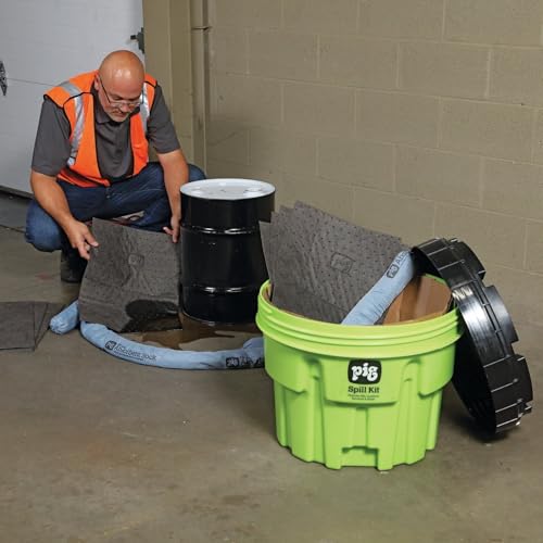 Image of PIG Spill Kit in 20-Gallon High-Visibility Container | 12 Gallon Absorbency | KIT264