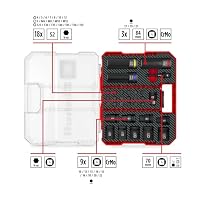 Einhell XL-CASE 32-tlg. KFZ-Impact-Stecknuss- und Bit-Set – Ansicht 2