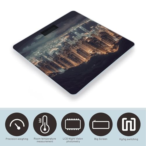 Báscula digital automática para peso corporal con pantalla LED miniatura 3