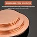 LWBXTTG Pure Copper Round Plate Copper Sheet Copper Round Plate, Thickness 3 mm Diameter 90-140 mm Metal Circle Sheet Suitable for Craftsmanship and Industrial Purposes(3x140mm)