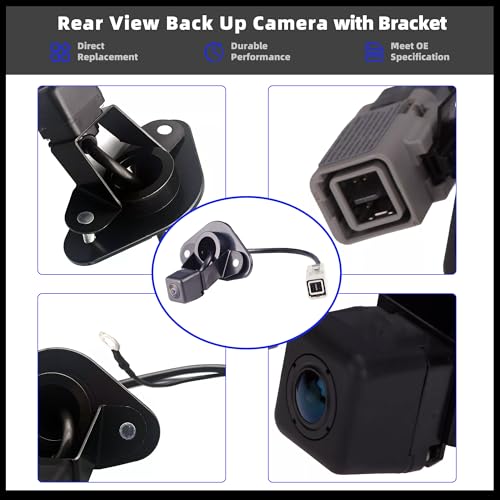 Image of Back up Camera w /Bracket Compatible with Subaru Legacy Outback 2010 2011 2012 2013 2014 Rear View Camera Replace 86267AJ10B 86267AJ10A 86267-AJ10A 86267AJ101 86267-AJ100 86267-AJ101
