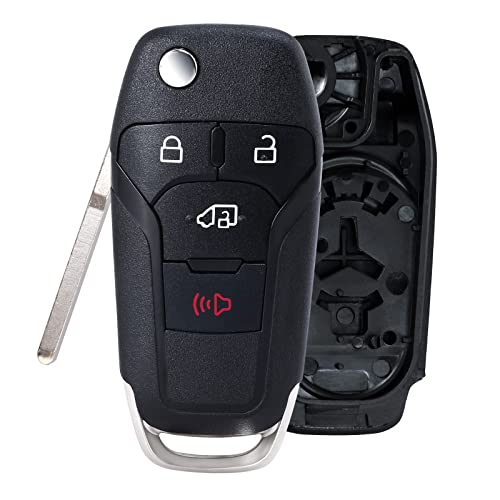 Keymall Remote Key Fob Shell Case Housing Replacement for Ford Transit Connect 2019 2020 4 Buttons (FCCID: N5F-A08TAA 164-R8236)