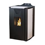ThermoFlux wasserführender Pelletofen INTERIO 20 | 18 kW weiß