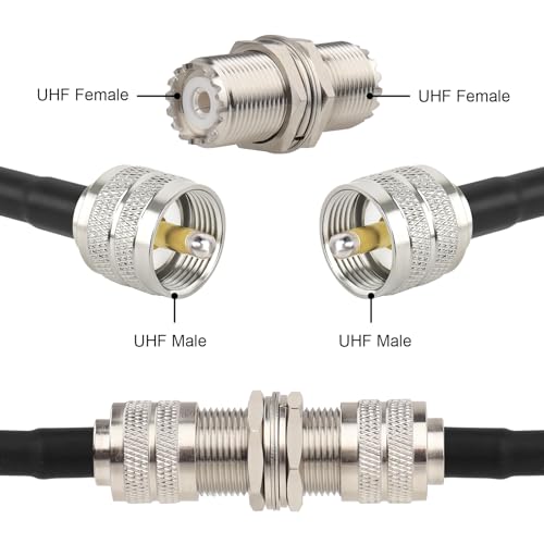MOOKEERF Adaptador de Conector UHF PL259, Pack de 4 miniatura 6
