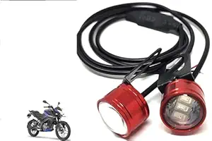 Red Colour 6 Led Strobe Light for Bike | Warning Emergency Police Light | Motorcycle Strobe Light | Compatible with Bajaj Pulsar NS 160