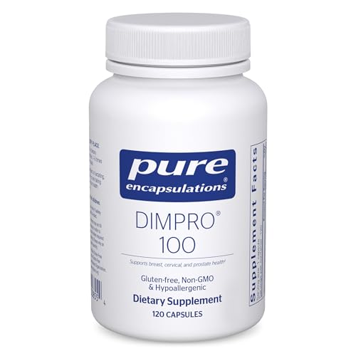 Pure Encapsulations DIMPRO 100 - Diindolylmethane Supplement - for Breast, Cervical & Prostate Health - Gluten Free & Vegan - 120 Capsules