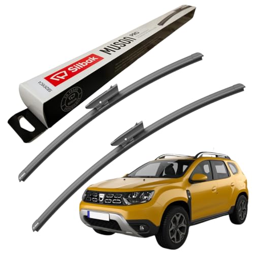 Silbak Windscreen Wipers, fits for DACIA DUSTER (2018 ONWARDS) Wiper Blades, 550mm/480mm