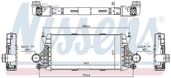 Nissens Intercooler - 96332