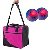 SYNYEY Tasche Bowlingkugel | Balltasche aus Oxford-Gewebe mit Schulterriemen | Bowlingball-Einkaufstasche mit Ballhalter und geräumigem Platz hält Bowlingschuhe