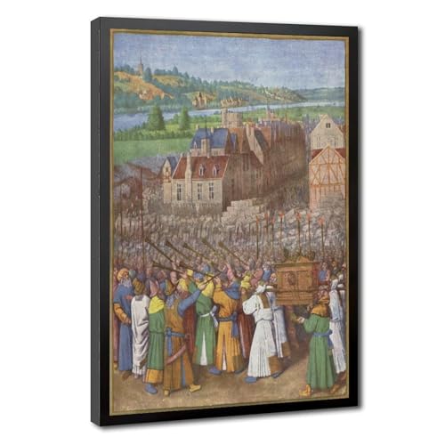 Poster Bataille de Jéricho Jean Fouquet finition toile de maître