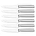Coltelli da Bistecca 6 Pezzi, Set Coltelli da Tavola Acciaio Inox, Coltelli Bistecca con Sega Affilata e Impugnatura Ergonomica, Realizzati in Un Unico Pezzo, per la casa Confezione Regalo