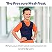 Fun and Function – Pressure Mesh Vest for Kids & Teens – Compression Vest for Kids with Sensory Issues – Navy Blue – Small