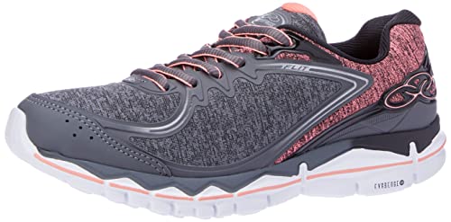 Tênis Flit, Olympikus, Feminino, Chumbo/Coral, 36