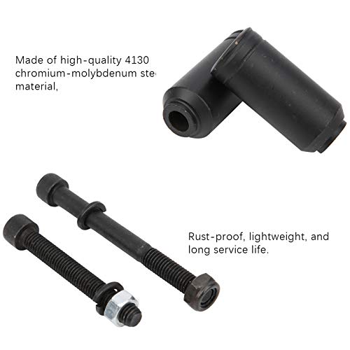 AMONIDA Metall Stunt Scooter Pedal, Schwarz 2x0.9in Langlebiger Scooter Peg, Scooter Zubehör Stunt Scooter Scooter Peg für Extreme Scooter