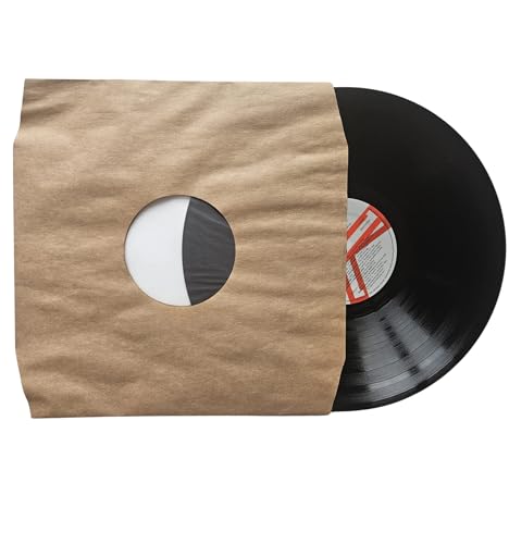 Pochettes vinyle 33T Rock on Wall en papier kraft antistatique avec coins biseautés - x25