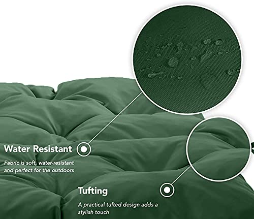 Cefrax Outdoor Garden Bench Cushion Comfort Non-Slip Rectangle Seat Cushion With Fixing Ties Swing Chair Pad For Indoor Patio #TOP2