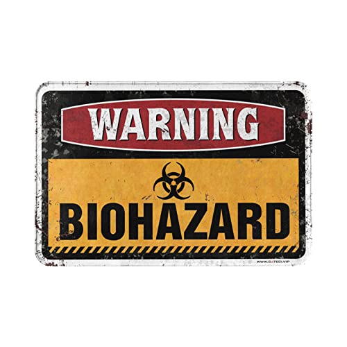Tapis avertissement de biodanger grand format extérieur