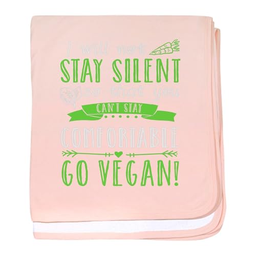 CafePress Veganism Advocacy Vegan Animal Rights Baby Blanket, Super Soft Newborn Swaddle