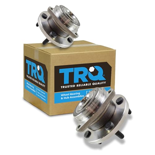 Image of TRQ 2 Piece Front Wheel Bearing & Hub Assembly Set Compatible with 2011-2014 Chrysler 200 2007-2010 Sebring 2008-2014 Dodge Avenger