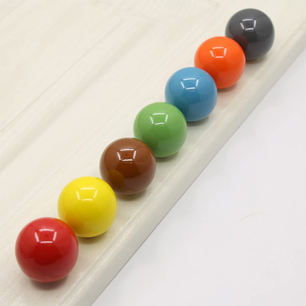 Moderno Pomello per Cassetto Armadio 6 Pezzi Ceramica Colorato per Bambini