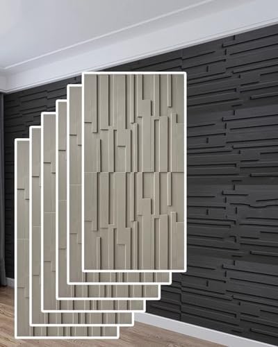 Paneles de pared 3D, revestimiento acústico de poliuretano para decoración de interiores, baño, balcón, dormitorio, sala de estar, diseño cóncavo y convexo para insonorización y atractivo estético