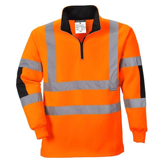 Felpa Fluoro Xenon Rugby con pannelli di rinforzo B308