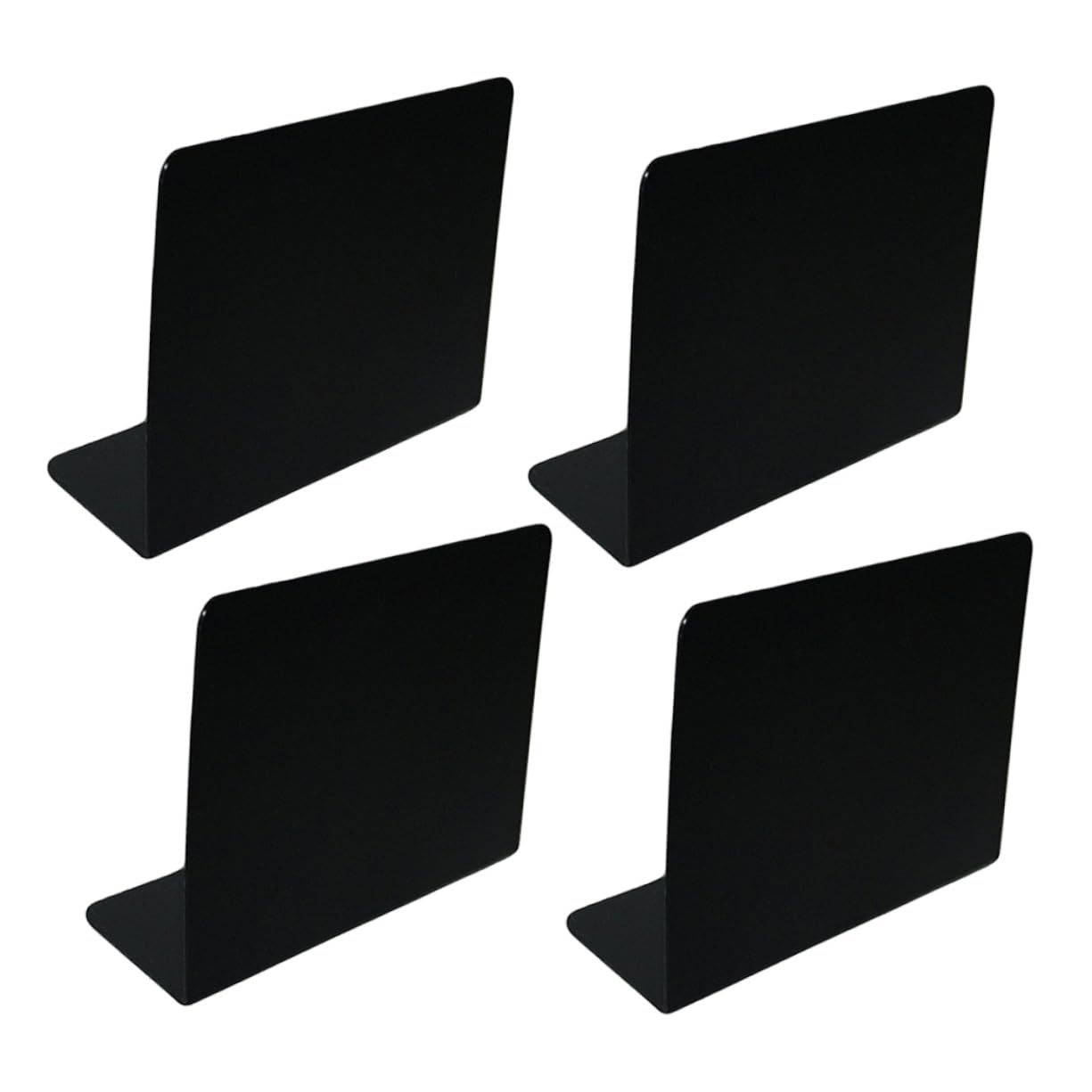 Angoily 3 Sätze Teiliges Acryl Kreidetafel Kleine Schwarze Schreibtafel Für Hochzeit Party Tischdekoration Vielseitiges Display Für Nachrichten Und Beschriftungen 4 Stück * 3