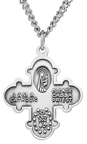 Amazon Essentials 4-Way Cross Pendant Necklace, 24" (previously Amazon Collection)2