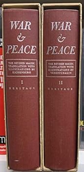 Hardcover War and Peace (The Revised Maude Translation with Illustrations by Verestchagin) (2 Volume Set) Book