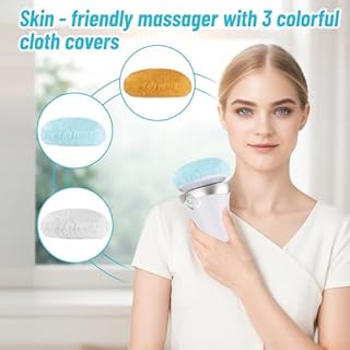 Nordic Sculpt Body Sculpting Machine, Handheld Cellulite Massager with 3 Washable Pads, Electric Body Shaper for Belly, Waist, Legs & Glutes, Relieves Muscle Fatigue in Neck, Shoulders and Arms