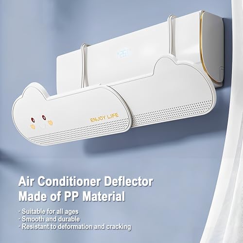 Cache climatiseur intérieur PP réglable et déflecteur d'air