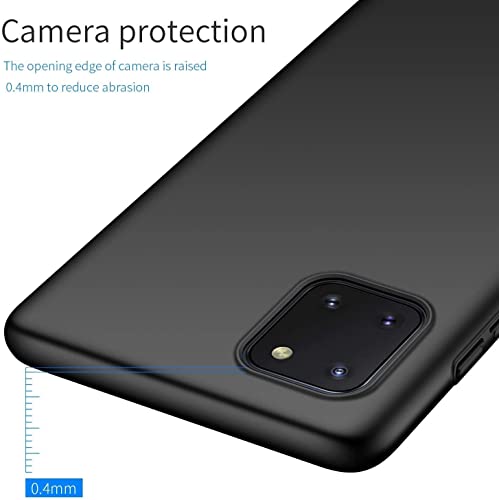 Image of Mobile Back Cover Case for Samsung Galaxy Note 10 Lite (Silicone Case|CameraProtection|Black SC1510)