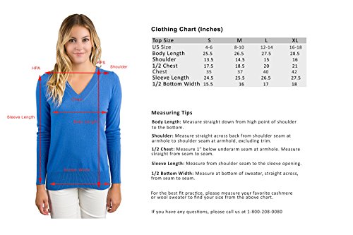 Image of JENNIE LIU Women's 100% Pure Cashmere Long Sleeve Ava V Neck Pullover Sweater