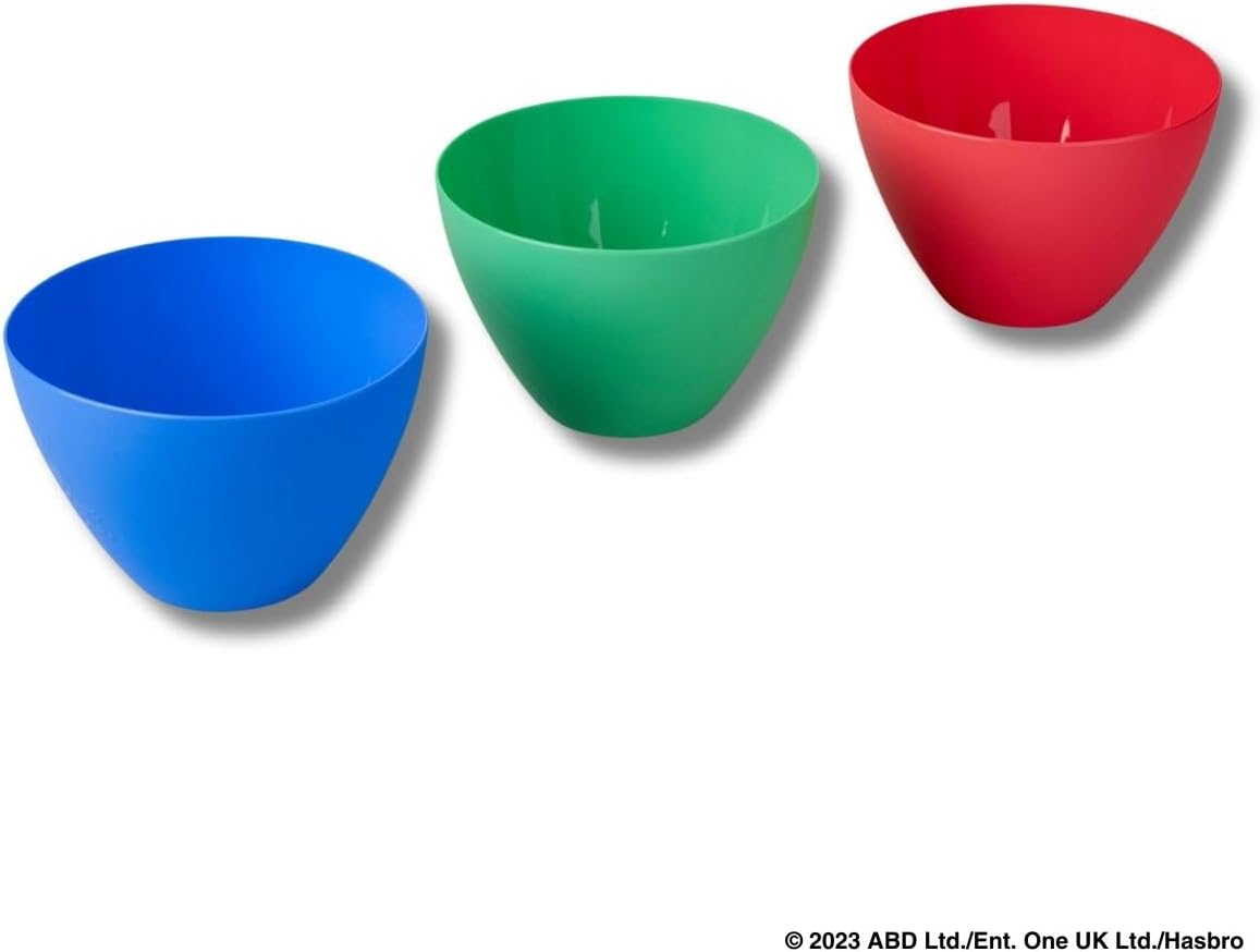 Dr. Oetker Peppa Pig Small Bowl Set - Practical Set of 3 - Perfect for Baking for Kids - Durable and Dishwasher Safe