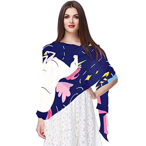 Foulard licorne Happy Birthday pour la plage et les soirées d'été