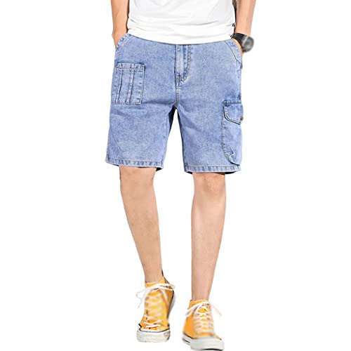 Short en jeans homme coupe ample pour éviter les vêtements serrés