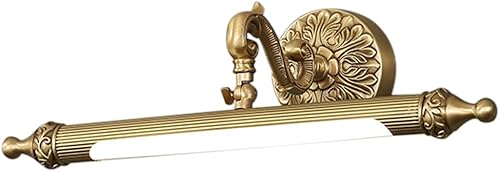 Miniatura 10 de Lámpara LED de tocador de 9 W, 22.04 pulgadas, luces de tocador de baño con pantalla de lámpara de PC, luces de arte retro, apliques de pared