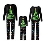 Pigiama Famiglia Natale Pigiama Natalizio Uomo Donna Abbinato alla Famiglia per papà Mamma Bambini Pigiama Famiglia Coordinati Natalizia Pigiami Natalizi per Tutta la Famiglia Tuta a Manica Lunga