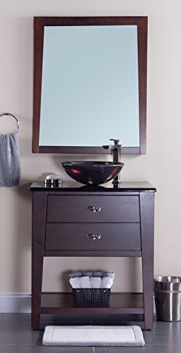 Novatto Fiche Glass Vessel Bathroom Sink #TOP3